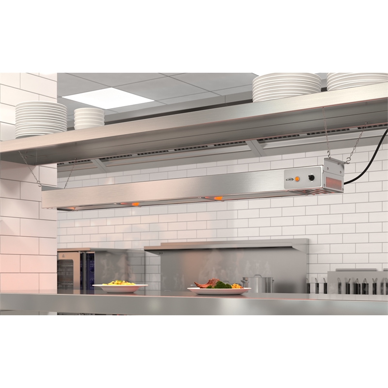 48 in High Wattage Commercial Food Strip Warmer with Toggle Controls and Cord