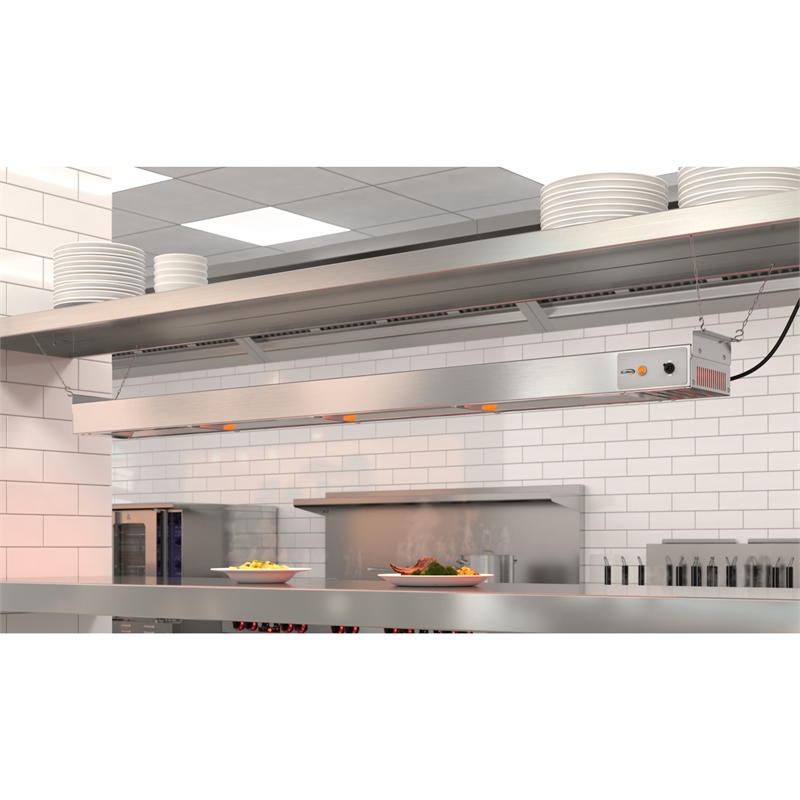 60 in High Wattage Commercial Food Strip Warmer with Toggle Controls and Cord