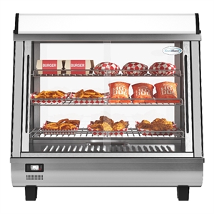 26&quot  Glass Countertop Display Warmer 34 cu ft in Stainless Steel