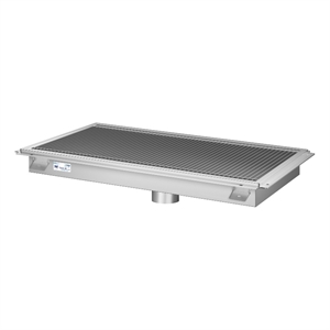 18&quot x 36&quot Stainless Steel Floor Trough Drain 14-Gauge with Subway-Style Grating