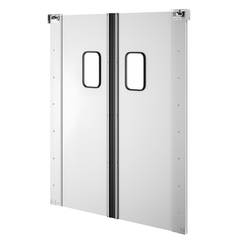 Commercial Double Aluminum Swinging Traffic Door