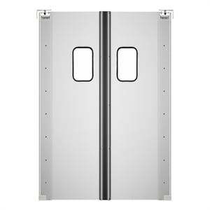 Commercial Double Aluminum Swinging Traffic Door