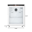45 cu ft Countertop Medical Pharmacy Refrigerator W/ Emergency Alarms White