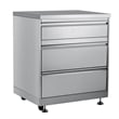 32 in. Stainless-Steel Outdoor Kitchen Cabinet with Three Drawers