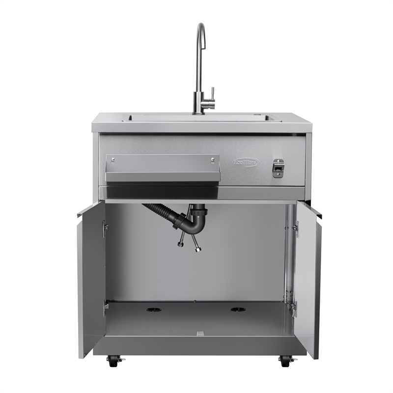 32 in. Sink with Cabinet in Stainless-Steel for Outdoor Kitchen