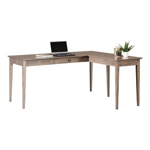 coder crossing large alder wood writing desk with right return