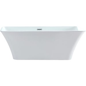 Blaire 59&quot x 30&quot Acrylic Bathtub in Glossy White