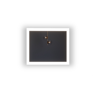 Castello USA Inc Angelina 24&quot x 30&quot Aluminum Wall-Mounted LED Mirror in Silver