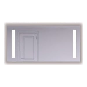 Giana 30&quot x 60&quot Aluminum Wall-Mounted LED Mirror in Silver