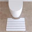 Modern Diatomite Stone Toilet Contour Mat in White