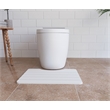Modern Diatomite Stone Toilet Contour Mat in White