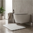 Modern Diatomite Stone Toilet Contour Mat in White