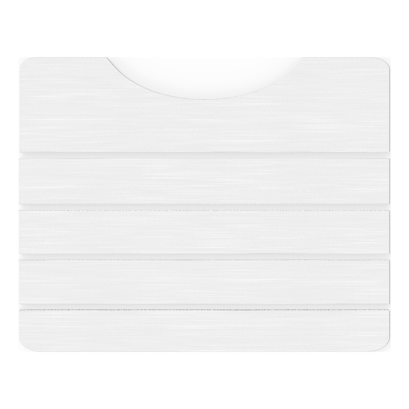 Modern Diatomite Stone Toilet Contour Mat in White