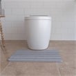 Modern Diatomite Stone Toilet Contour Mat in Gray