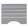 Modern Diatomite Stone Toilet Contour Mat in Gray