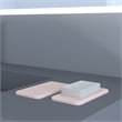 Modern Quick Dry Absorbent Bathroom Diatomite Stone Soap Dish in Pink