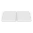 Modern Kitchen Absorbent Square Diatomite Stone Coaster in White (Set of 4)