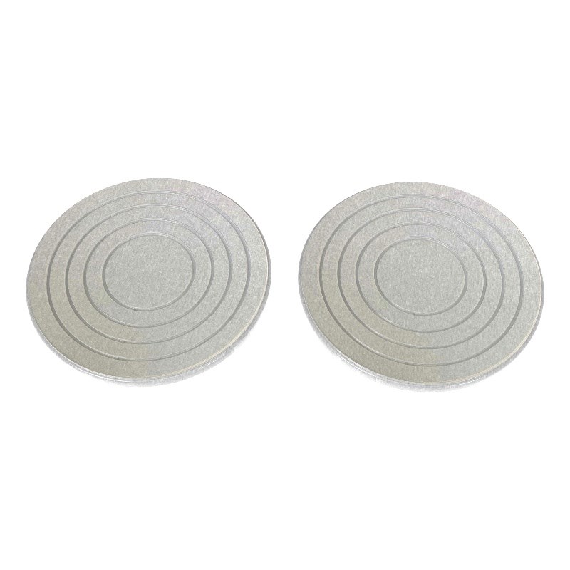 Modern Kitchen Anti-Slip Diatomite Stone Trivet in Gray (Set of 2)