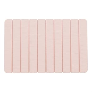 24x15&quot Modern Diatomite Stone Medium Bath Mat in Salmon Pink