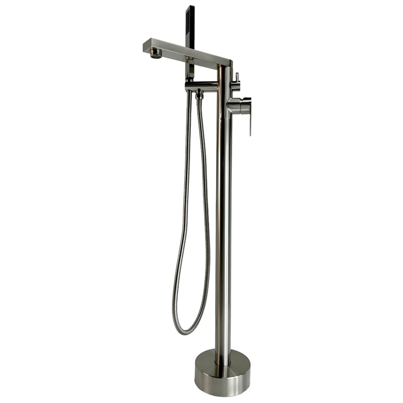 Venus Square head tub filler faucet with Standard Handle - Brushed Nickel