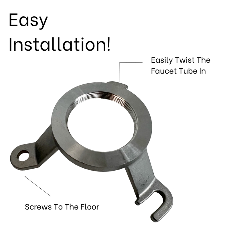 Venus Square head tub filler faucet with Standard Handle - Matte Black