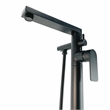 Venus Square head tub filler faucet with Standard Handle - Matte Black