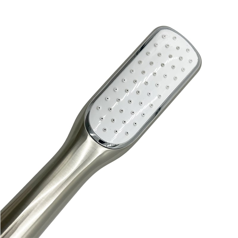 Pluto Triangle head tub filler faucet with Standard Handle - Brushed Nickel