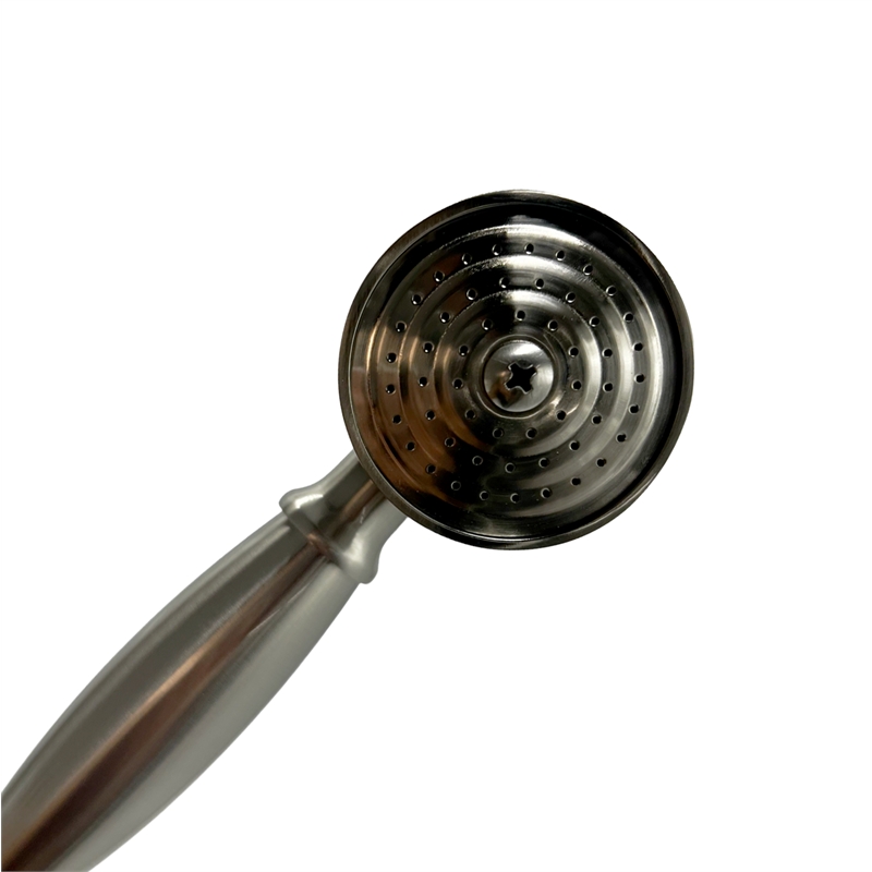 Pluto Triangle head tub filler faucet with Float Handle - Brushed Nickel