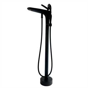 Venus Square head tub filler faucet with Breeze Handle - Matte Black
