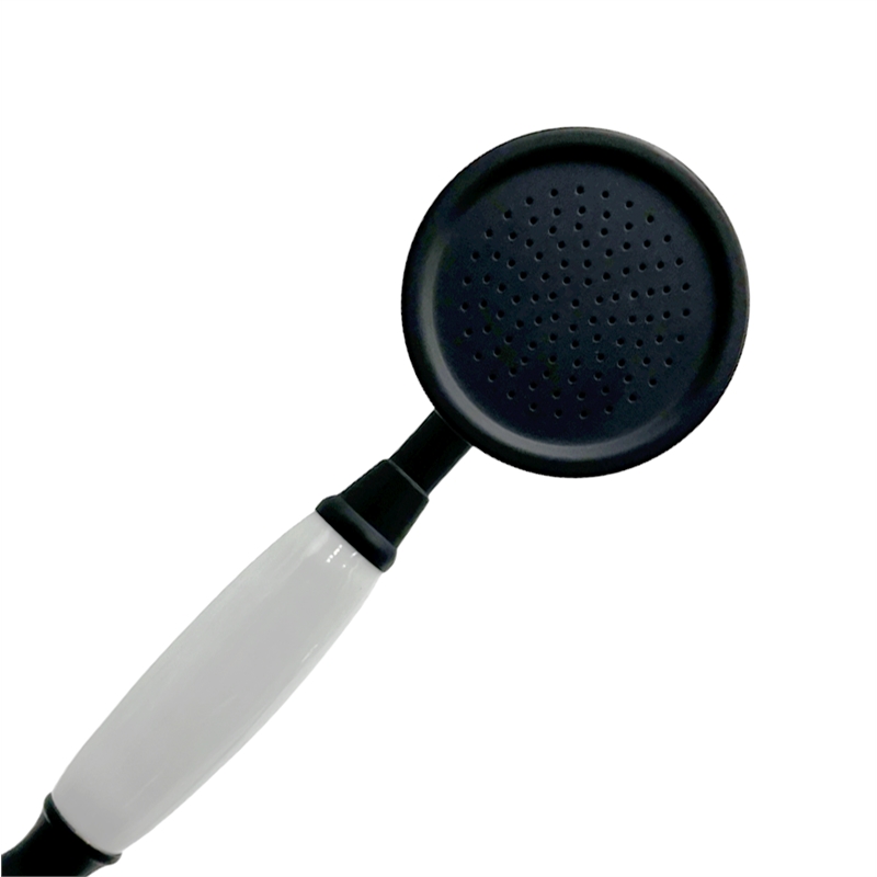 Saturn Double Clawfoot Tub Filler Faucet With Drift Handle - Matte Black
