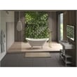 Saturn Double Clawfoot Tub Filler Faucet With Drift Handle - Brushed Gold