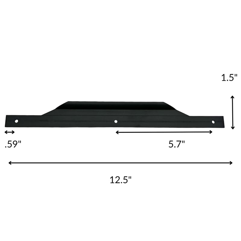Modern Aluminum Thin Metal Black Pull Handle - Single