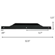 Modern Aluminum Thin Metal Black Pull Handle - Single
