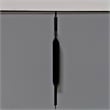 Modern Aluminum Thin Metal Black Pull Handle - Single