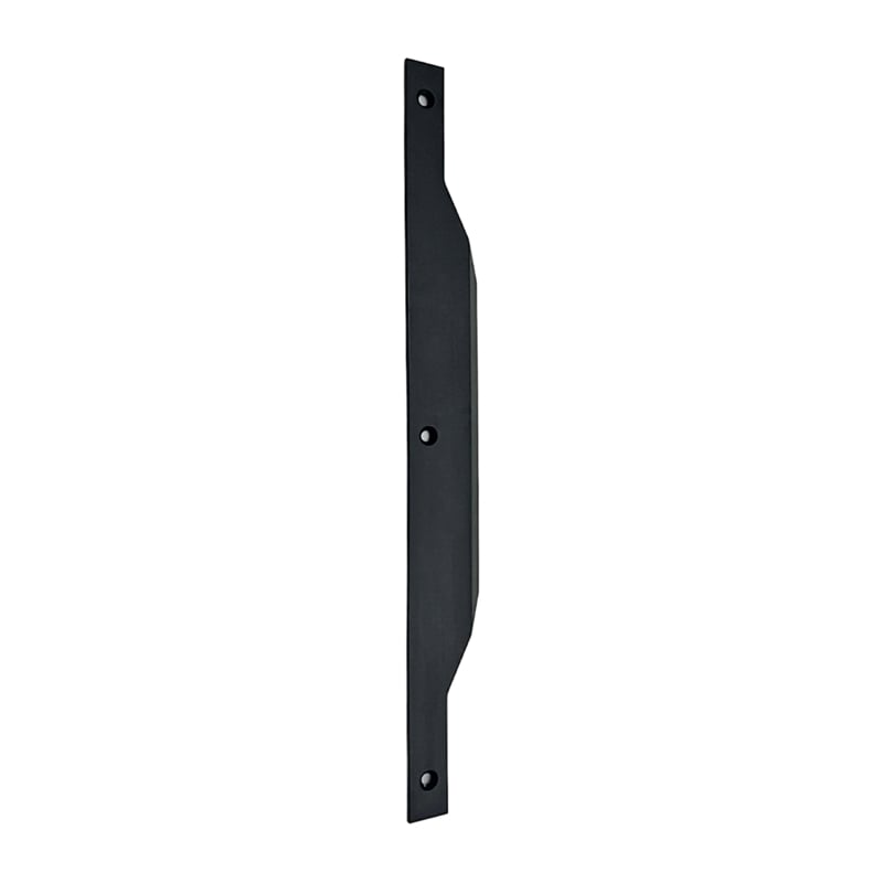 Modern Aluminum Thin Metal Black Pull Handle - Single