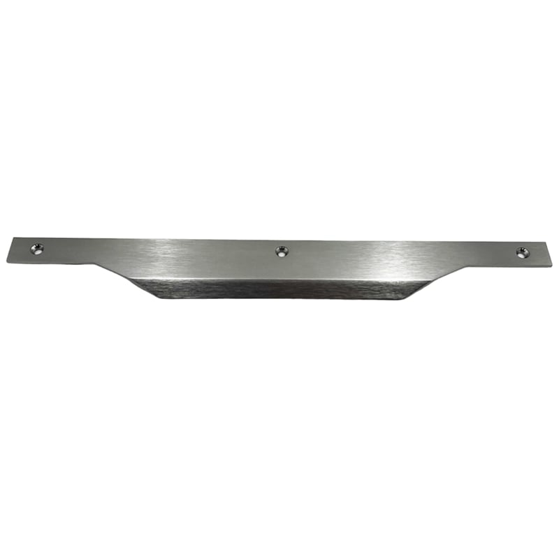 Modern Aluminum Thin Metal Brushed Pull Single Handle in Nickel