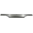 Modern Aluminum Thin Metal Brushed Pull Single Handle in Nickel