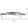 Modern Aluminum Thin Metal Brushed Pull Single Handle in Nickel