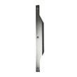 Modern Aluminum Thin Metal Brushed Pull Single Handle in Nickel