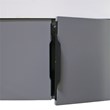Set of 3 Modern Aluminum Thin Metal Black Pull Handles