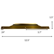 Set of 3 Modern Aluminum Thin Metal Gold Pull Handles