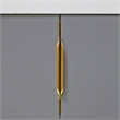 Set of 3 Modern Aluminum Thin Metal Gold Pull Handles