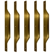 Set of 5 Modern Aluminum Thin Metal Gold Pull Handles