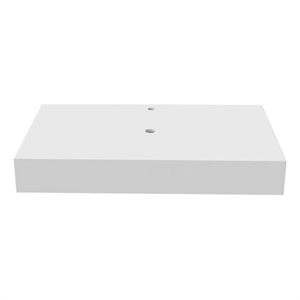 30 Inch Wide White Bathroom Solid Surface Stone Countertop For Sink