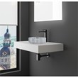 36 Inch Wide White Bathroom Solid Surface Stone Countertop For Sink