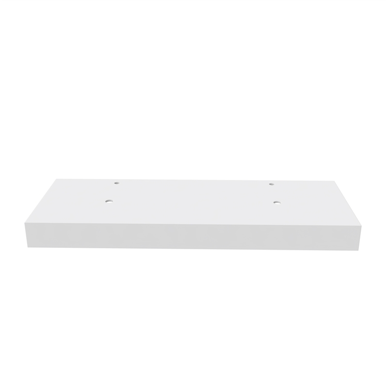 60 Inch Wide White Bathroom Solid Surface Stone Countertop For Sink