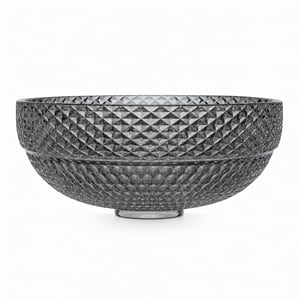 Jewel 16&quot Tempered Glass Circular Bathroom Vessel Sink in Light black