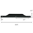 Set of 10 Modern Aluminum Thin Metal Black Pull Handles