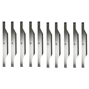 Set of 10 Modern Aluminum Thin Metal Black Pull Handles in Nickel