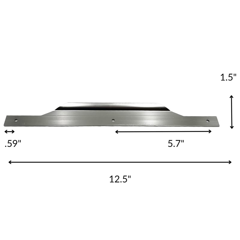 Set of 10 Modern Aluminum Thin Metal Black Pull Handles in Nickel